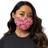 RED PAISLEY PATTERNED FACE MASK